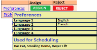 Hover over the Preferences hyperlink to access Caregiver Preferences to include Languages and other preferences. Click on the hyperlink to access the Caregiver’s Preferences.